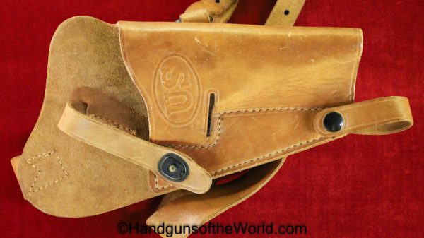 Colt, 1911A1, Shoulder Holster, WWII, Era, Brown, leather, boyt, Original, Collectible, 1911, .45, 45, Shoulder, Holster, WWII, WW2, Handgun, Pistol
