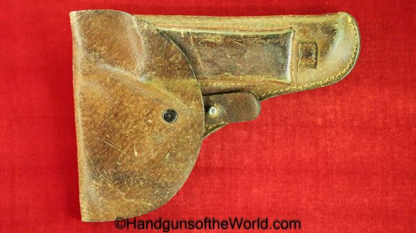 CZ-52, Holster, Brown, Pigskin, unmarked, Original, Collectible, CZ, 52, CZ52, Pig, Skin, Cold War, Cold-War, Czech, Czechoslovakia, Post War, Post-War