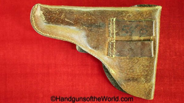 CZ-52, Holster, Brown, Pigskin, unmarked, Original, Collectible, CZ, 52, CZ52, Pig, Skin, Cold War, Cold-War, Czech, Czechoslovakia, Post War, Post-War