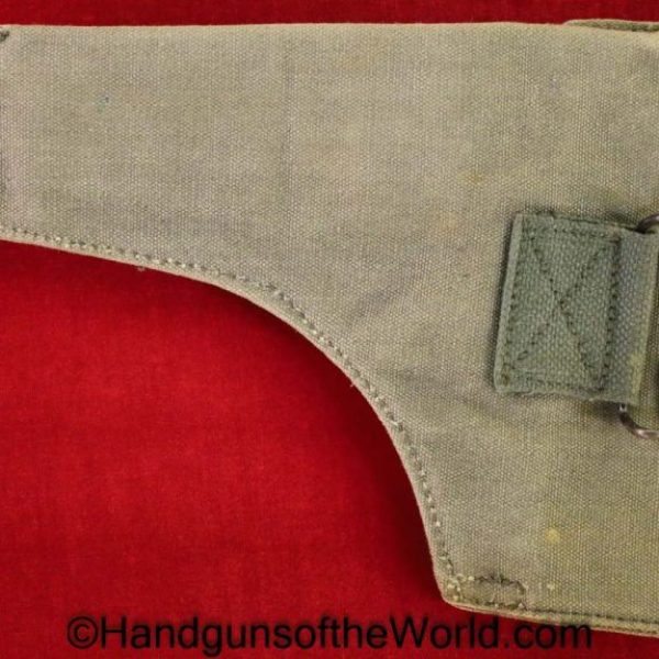 Colt, Government Model, Holster, Brazilian, E.U.B., Green, canvas, with snap closures, Brazilian Expeditionary Forces, Brazil, Original, Collectible, 1911