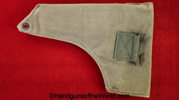 Colt, Government Model, Holster, Brazilian, E.U.B., Green, canvas, with snap closures, Brazilian Expeditionary Forces, Brazil, Original, Collectible, 1911