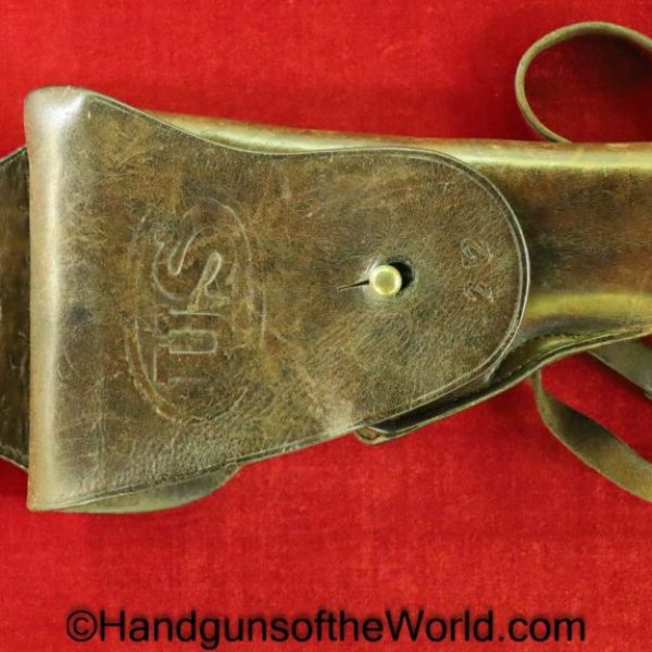 Colt, 1911, M1912, Dismount Holster, Dated, 1915, Original, Collectible, Brown, leather, US, Rock Island Arsenal, 1915, TCC, 45, .45, WWI, WW1, American