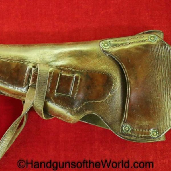 Colt, 1911, M1912, Dismount Holster, Dated, 1915, Original, Collectible, Brown, leather, US, Rock Island Arsenal, 1915, TCC, 45, .45, WWI, WW1, American