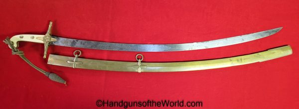 British, 1831, General Officers, Mameluke, Sword, English, Original, Collectible, Etched, Ivory, Gold, General, Officer, Officers, UK, England, Britain