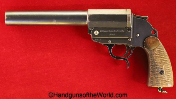 Walther, Herr, Flare Pistol, 26.5mm, All Steel, Long Barrel, German, Germany, Flare, Pistol, Handgun, Non-FFL, Non FFL, 26.5, Weimar, WWII, WW2