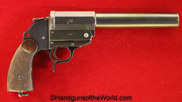 Walther, Herr, Flare Pistol, 26.5mm, All Steel, Long Barrel, German, Germany, Flare, Pistol, Handgun, Non-FFL, Non FFL, 26.5, Weimar, WWII, WW2