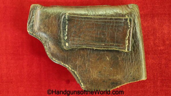 Frommer, Liliput, Holster, Repurposed, brown, leather, large snap closure, Unmarked, Original, Collectible, VP, Vest Pocket, Period, Vintage, Old