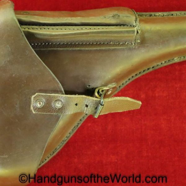 Finnish, Lahti, L-35, Holster, Brown, leather, Original, Collectible, Finland, L35, L.35, L 35, WWII, WW2, Handgun, Pistol, SA, AV3, Belt
