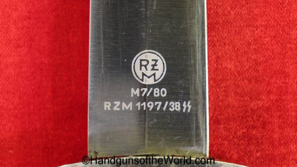 German 1938 SS Dagger, Gustav Spitzer with Hanger - Image 6