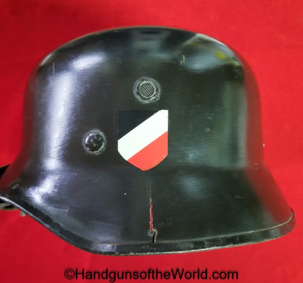 German Fire/Police Helmet WWII Issue - Image 2