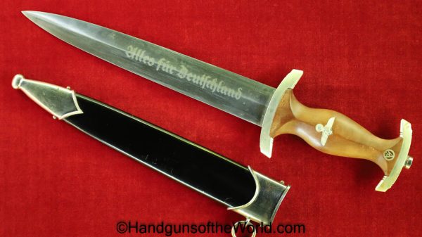 German, NSKK, Dagger, Jacobs & Co, Fantastic, RZM-M7/118, Original, Collectible, Germany, WWII, WW2, Knife, NSDAP, SA, Black, Scabbard
