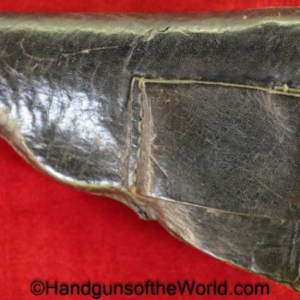 Haenel Schmeisser, Model 1, Holster, Original, Collectible, Unmarked, black, leather, Haenel, Schmeisser, Model I, Model, 1, I, Period, Vintage, Real