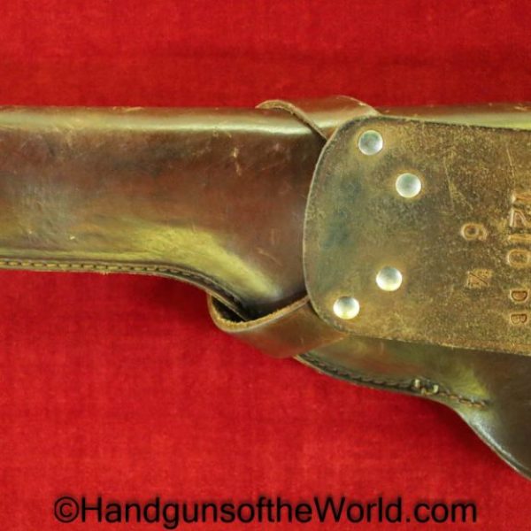 Hi-Standard, Supermatic, Pistol, Holster, Brown, leather, floral tooling, red Head, Colt, Woodsman, Hi Standard, Original, Collectible, High Standard
