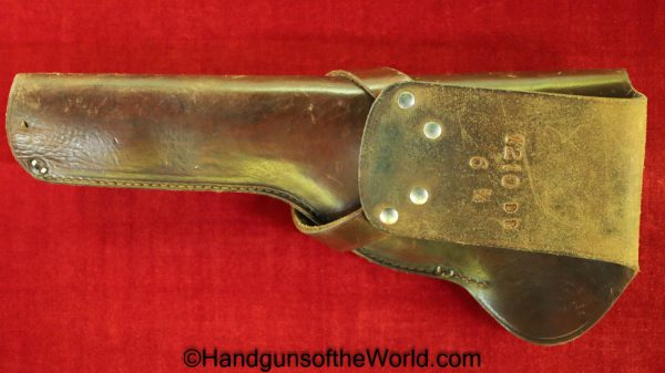 Hi-Standard, Supermatic, Pistol, Holster, Brown, leather, floral tooling, red Head, Colt, Woodsman, Hi Standard, Original, Collectible, High Standard