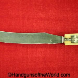 Knife, with Theatre Altered Grips, Sweetheart, Grips, Grip, Sweet Heart, Original, Collectible, Rodeson Cutlery Co, WWII, WW2, Theatre, Altered
