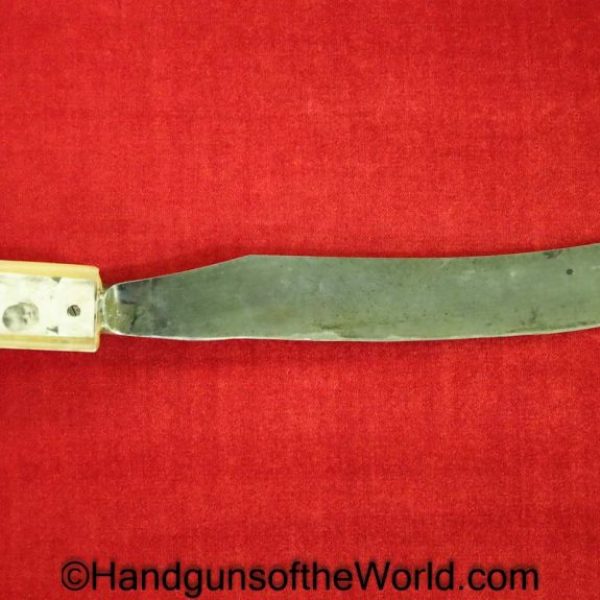 Knife, with Theatre Altered Grips, Sweetheart, Grips, Grip, Sweet Heart, Original, Collectible, Rodeson Cutlery Co, WWII, WW2, Theatre, Altered