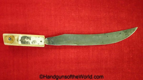 Knife, with Theatre Altered Grips, Sweetheart, Grips, Grip, Sweet Heart, Original, Collectible, Rodeson Cutlery Co, WWII, WW2, Theatre, Altered