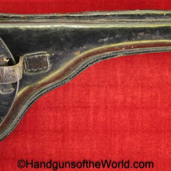 Luger, P.08, Holster, German, WWI, Dated, 1917, Brown, leather, hard shell, Artillery, Original, Collectible, WW1, Germany, P08, P 08, P-08, LP08, LP-08