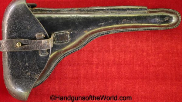 Luger, P.08, Holster, German, WWI, Dated, 1917, Brown, leather, hard shell, Artillery, Original, Collectible, WW1, Germany, P08, P 08, P-08, LP08, LP-08