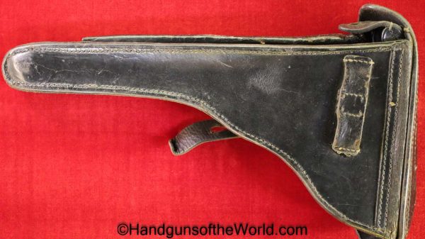 Luger, P.08, Holster, German, WWI, Dated, 1917, Brown, leather, hard shell, Artillery, Original, Collectible, WW1, Germany, P08, P 08, P-08, LP08, LP-08