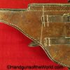 Luger, P.08, Holster, German, WWII, Dated, 1940, Brown, leather, hard shell, Wein, 40, WaA41, Original, Collectible, WW2, Germany, P08, P 08, P-08, WaA 41