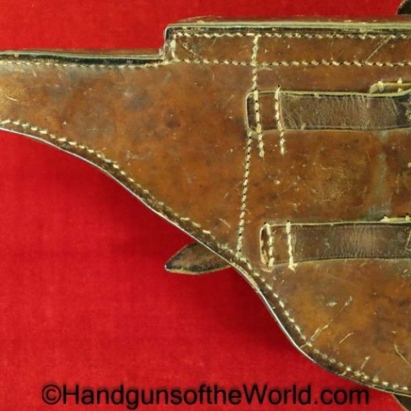 Luger, P.08, Holster, German, WWII, Dated, 1940, Brown, leather, hard shell, Wein, 40, WaA41, Original, Collectible, WW2, Germany, P08, P 08, P-08, WaA 41