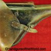 Luger, P.08, Holster, German, WWII, Dated, 1937, Black, leather, hard shell, C. Heinchen-Dresden, WaA, Original, Collectible, WW2, Germany, P08, P 08, P-08