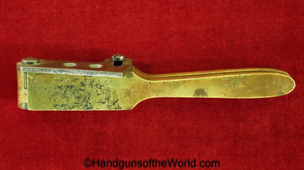 Colt, Bullet Mold, .36, Caliber, brass, straight legs, squared spruce Cutter, Original, Collectible, 36, Bullet, Mold, Lead, Old, Vintage, Real, Period