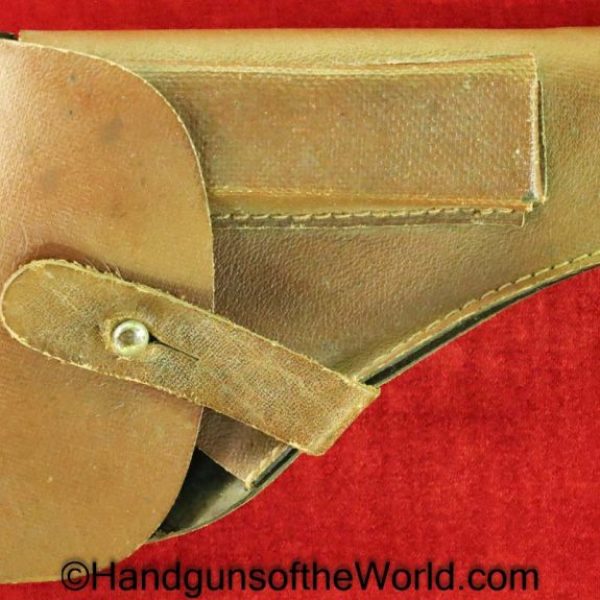 Mauser, HSc, Holster, WWII, Era, Unmarked, brown, Ersatz, Original, Collectible, WW2, German, Germany, Handgun, Pistol, Hand gun, Pocket, Vintage, Period
