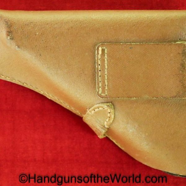 Mauser, HSc, Holster, WWII, Era, Unmarked, brown, Ersatz, Original, Collectible, WW2, German, Germany, Handgun, Pistol, Hand gun, Pocket, Vintage, Period