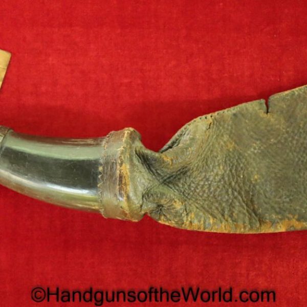 Period, Powder Horn, carved, steer, horn, Moccasin extension bag, Moccasin, Bag, Original, Collectible, Powder, Horn, Old, Vintage, Real, Extension