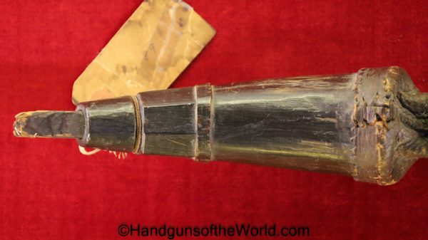 Period, Powder Horn, carved, steer, horn, Moccasin extension bag, Moccasin, Bag, Original, Collectible, Powder, Horn, Old, Vintage, Real, Extension