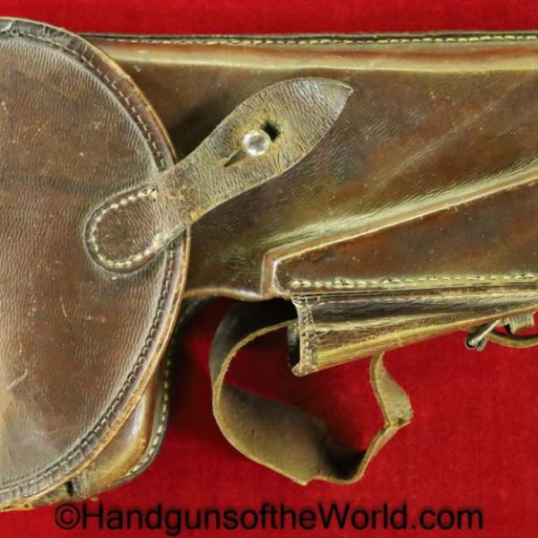 Roth Steyr, 1907, Holster, Formed, brown, leather, CRS-1910, crs, 1910, Original, Collectible, Austria, Austrian, Roth, Steyr, Krnka, WWI, WW1