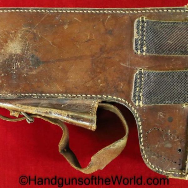 Roth Steyr, 1907, Holster, Formed, brown, leather, CRS-1910, crs, 1910, Original, Collectible, Austria, Austrian, Roth, Steyr, Krnka, WWI, WW1