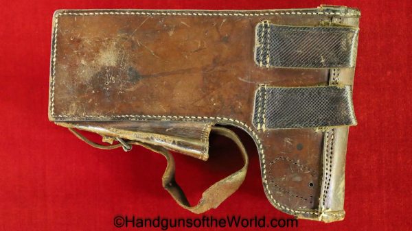 Roth Steyr, 1907, Holster, Formed, brown, leather, CRS-1910, crs, 1910, Original, Collectible, Austria, Austrian, Roth, Steyr, Krnka, WWI, WW1