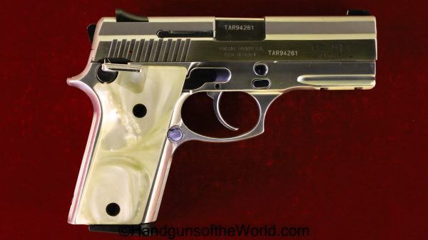 Taurus, PT911, 9mm, Stainless, Pearlite Grips, Pearlite, Brazil Brazilian, Handgun, Pistol, Collectible, Modern, 911, PT, PT-911, Hand gun