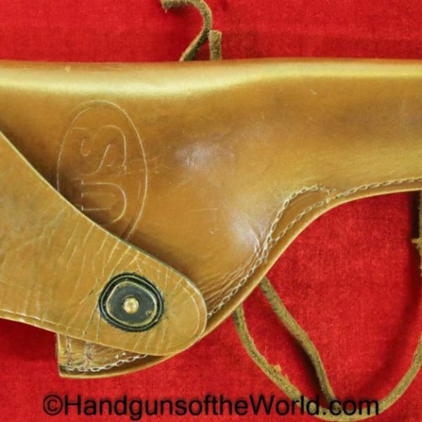 US, .38, Revolver, Holster, Dated, 1943, Brown, leather, US, Boyt 43, boyt, 43, Original, Collectible, 38, Handgun, Hand gun, WWII, WW2, Americana