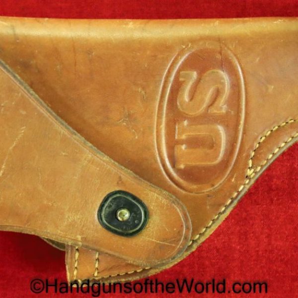 US, .38, Revolver, Holster, Brown, leather, US, RIA-MRT-1-54, 1954, Original, Collectible, 38, Post War, Post-War, Cold War, Cold War, Handgun, Hand gun