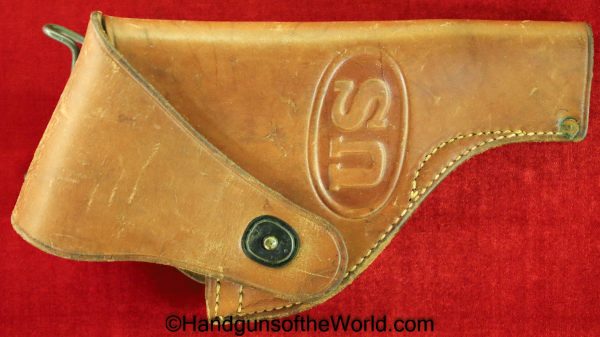US, .38, Revolver, Holster, Brown, leather, US, RIA-MRT-1-54, 1954, Original, Collectible, 38, Post War, Post-War, Cold War, Cold War, Handgun, Hand gun