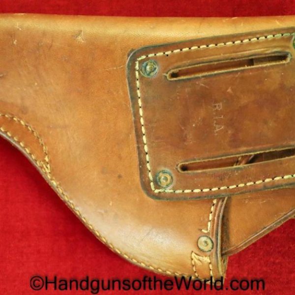 US, .38, Revolver, Holster, Brown, leather, US, RIA-MRT-1-54, 1954, Original, Collectible, 38, Post War, Post-War, Cold War, Cold War, Handgun, Hand gun