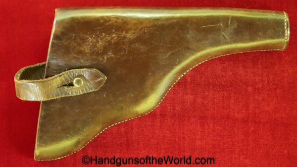 Webley, WG, Revolver, Holster, Brown, leather, open pattern, Open, Top, Original, Collectible, British, English, Britain, England, UK, United Kingdom