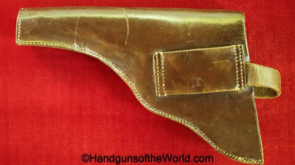 Webley, WG, Revolver, Holster, Brown, leather, open pattern, Open, Top, Original, Collectible, British, English, Britain, England, UK, United Kingdom