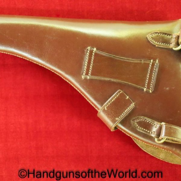 Webley, Mark VI, Revolver, Holster, Brown, leather, with shoulder straps, Service Revolver, Original, Collectible, British, English, Mark 6, Mk6, MkVI