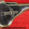 Walther, P-38, Holster, German, Dated, 1943, Black, leather, hard shell, CXB 43, WaA195, Germany, WWII, WW2, Original, Collectible, P38, P.38, P 38, cxb, 43