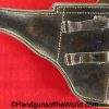 Walther, P-38, Holster, German, Dated, 1943, Black, leather, hard shell, CXB 43, WaA195, Germany, WWII, WW2, Original, Collectible, P38, P.38, P 38, cxb, 43