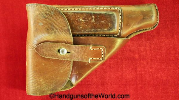 Walther, PP, Holster, WWII, Era, WW2, Original, Collectible, Brown, leather, breakaway, unmarked, Handgun, Pistol, German, Germany, Break away, Hand gun