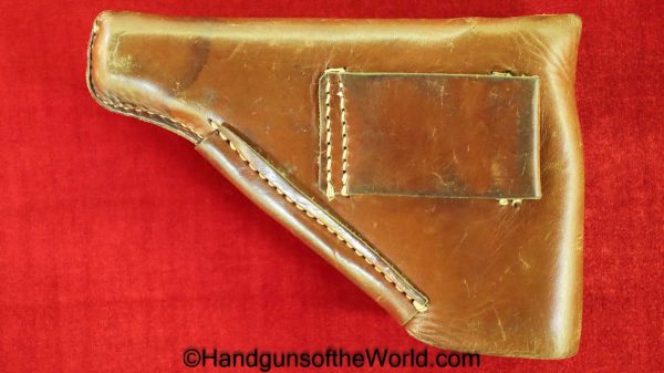 Walther, PP, Holster, WWII, Era, WW2, Original, Collectible, Brown, leather, breakaway, unmarked, Handgun, Pistol, German, Germany, Break away, Hand gun