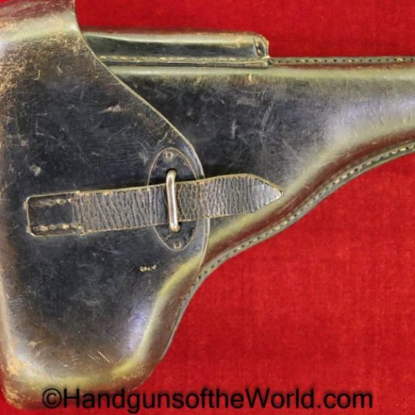 Walther, P-38, Holster, WWII, Dated, 1941, Black, Leather, hard shell, CWW 1941, WaA750, P.38, P38, Original, Collectible, WW2, cww, 41, WaA 750, German