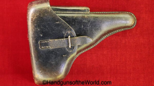Walther, P-38, Holster, WWII, Dated, 1941, Black, Leather, hard shell, CWW 1941, WaA750, P.38, P38, Original, Collectible, WW2, cww, 41, WaA 750, German