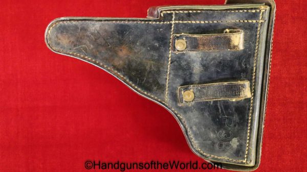 Walther, P-38, Holster, WWII, Dated, 1941, Black, Leather, hard shell, CWW 1941, WaA750, P.38, P38, Original, Collectible, WW2, cww, 41, WaA 750, German